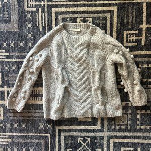 Ulla Johnson Bruna Crewneck Sweater, grey